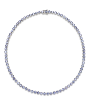 image of Tanzanite Collar Necklace in Sterling Silver (20 ct. t.w.)
