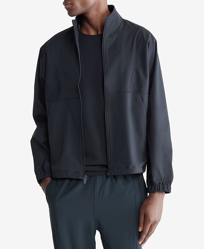 Calvin klein mock neck wool blend coat hot sale