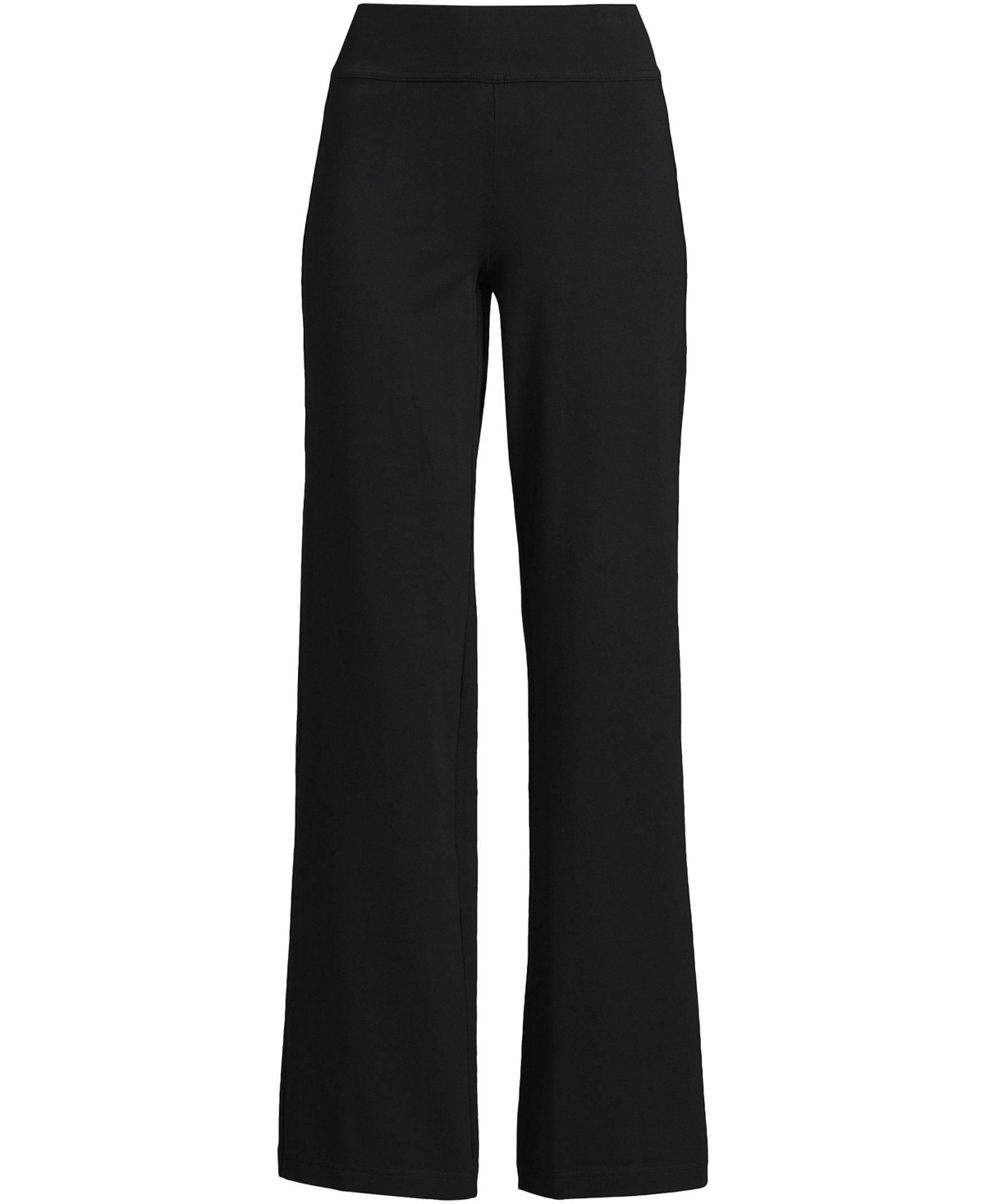 Lands' End Women's Starfish Mid Rise Wide Leg Pull On Pants