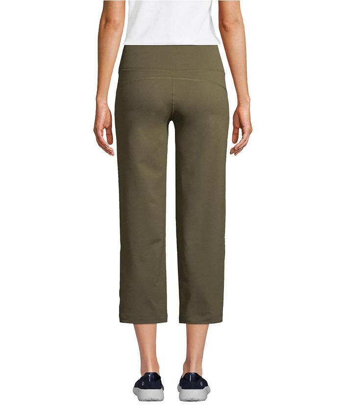 Lands' End Women's Petite Active Crop Yoga Pants Macy's