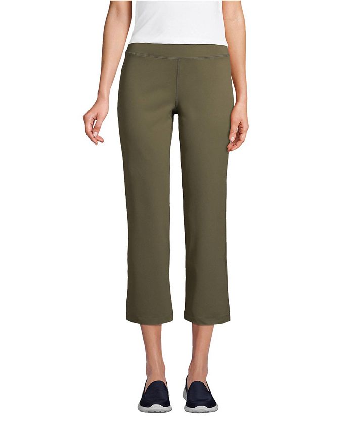 Lands' End Women's Petite Active Crop Yoga Pants Macy's
