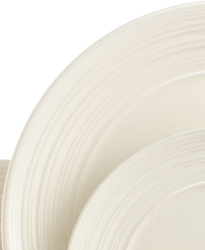 Thomson Pottery Ripple White 16Pc. Set, Service for 4 Macy's