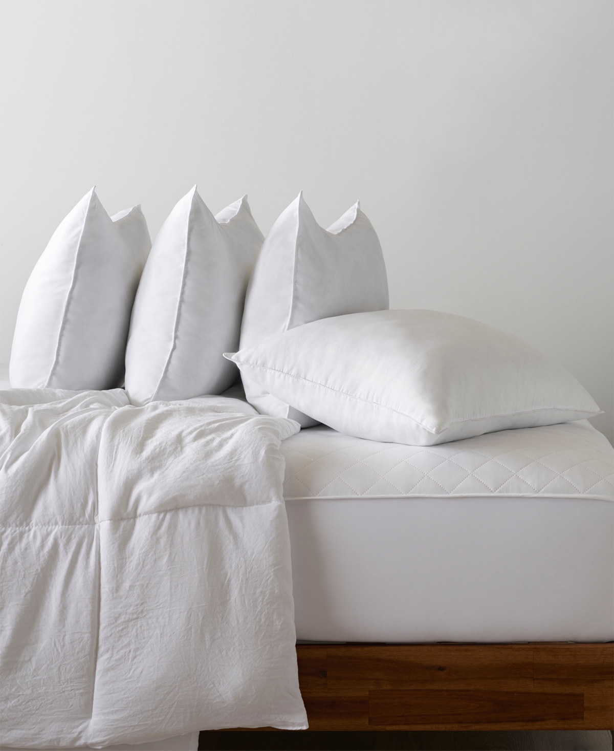 Ella Jayne Superior Cotton Blend Shell Soft Density Stomach Sleeper Down Alternative -Pack Pillows