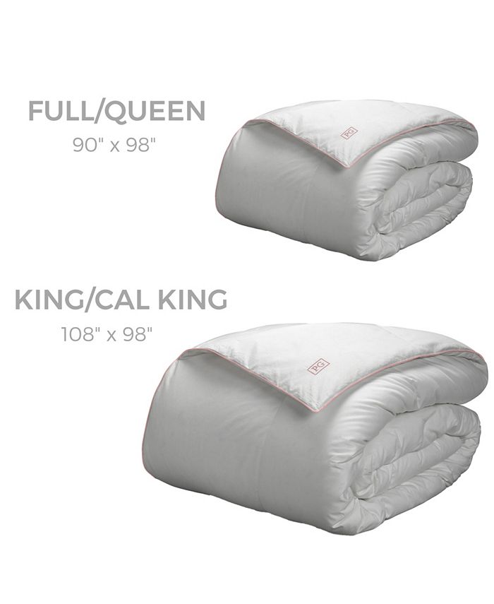 Pillow Gal White Goose Down Comforter with 100 RDS Down, Full/Queen