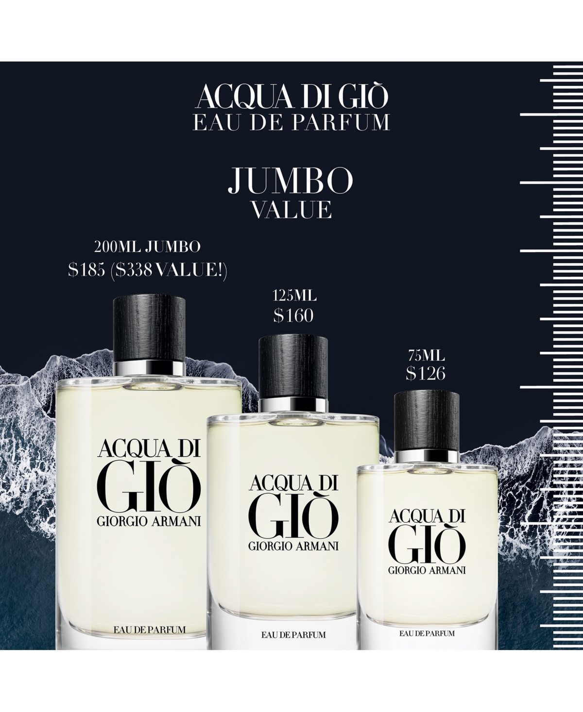 Shop Giorgio Armani Armani Beauty Men's Acqua Di Gio Eau De Parfum Spray, 6.7 Oz. In No Color