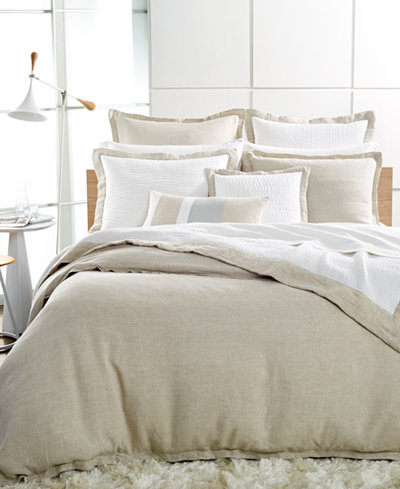 Hotel Collection Linen Natural Bedding Collection, 100% Linen, Only at Macy's