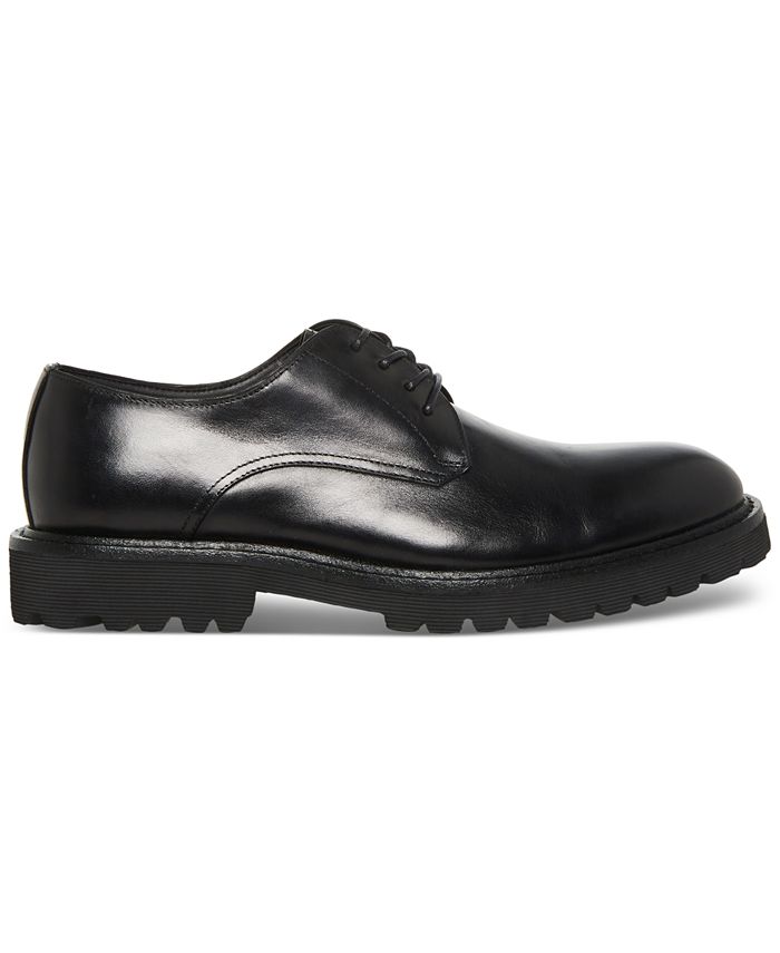 Steve Madden Men's Brodee Leather Lace-Up Derby Shoes - Macy's