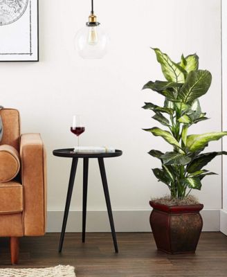 Golden Dieffenbachia Artificial Plant in Decorative Planter