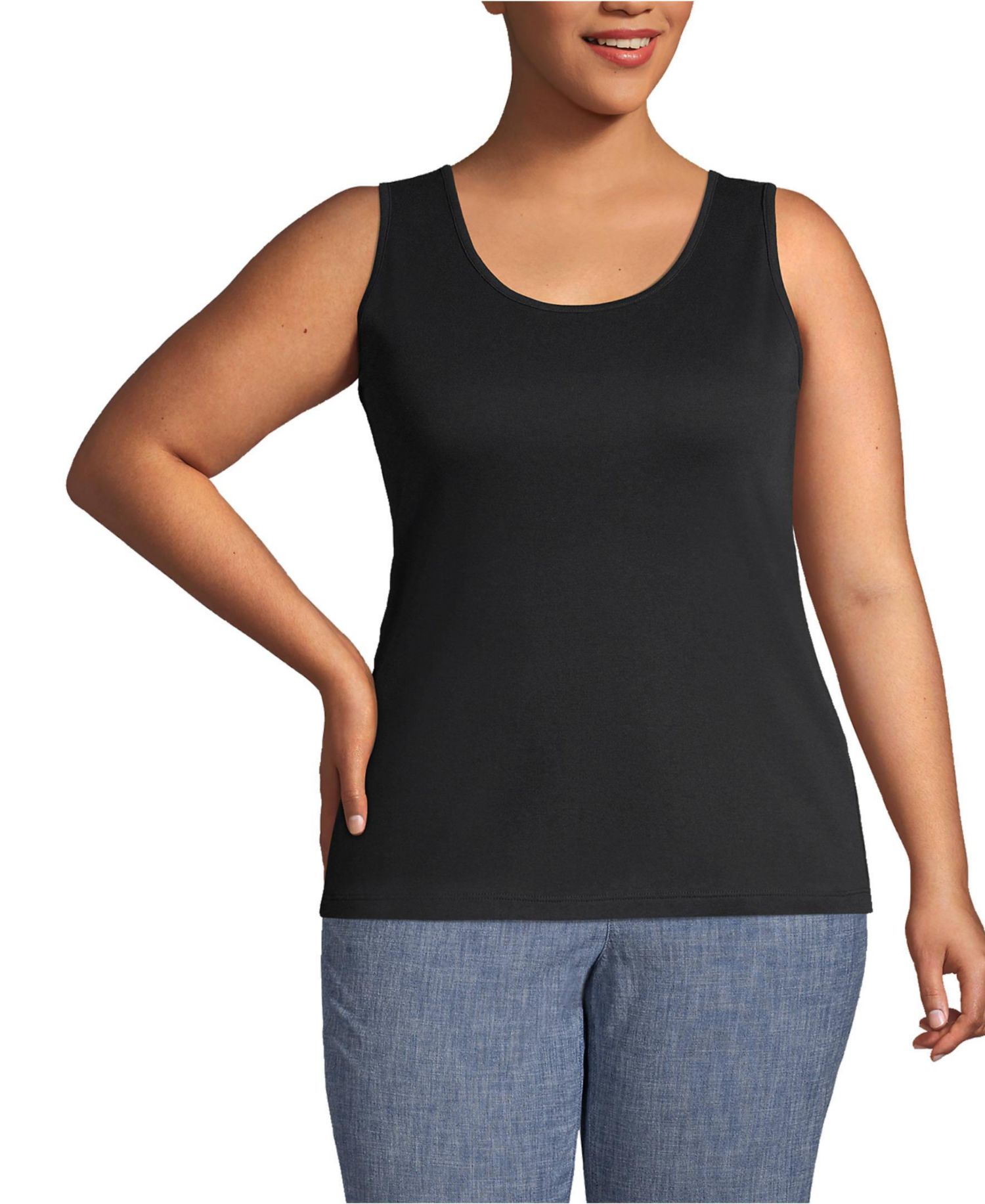 Plus Size Cotton Tank Top