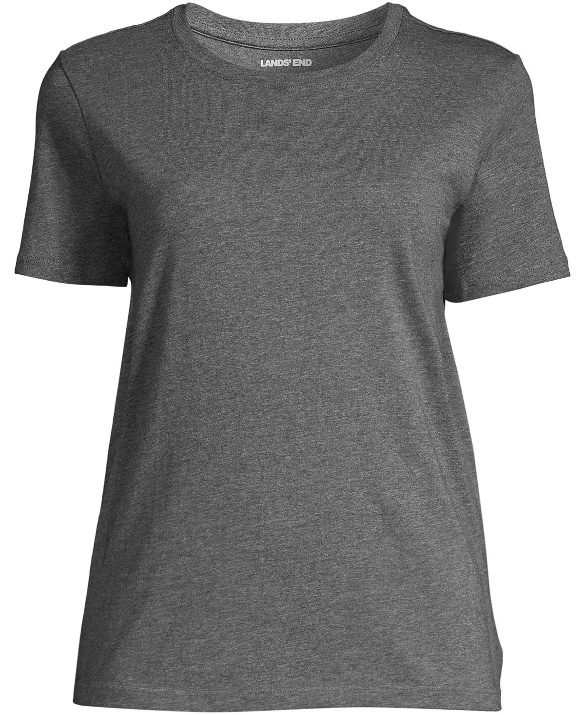 Lands' End Plus Size Relaxed Supima Cotton Crew Neck T-Shirt