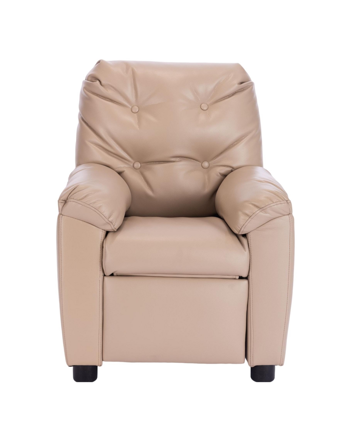 Fc Design Tufted Back Kids Recliner Sofa Chair With Pillow Top Armrest