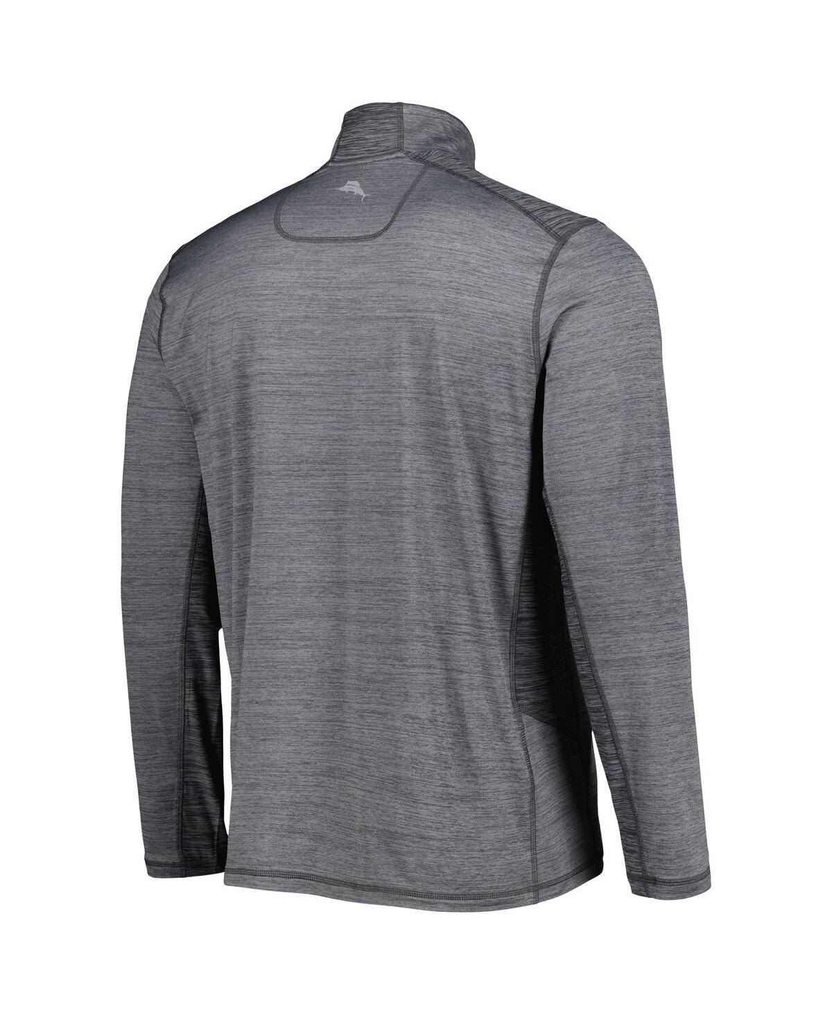 Tommy Bahama Gray San Diego Padres Delray Islandzone Half-zip Top In Gray
