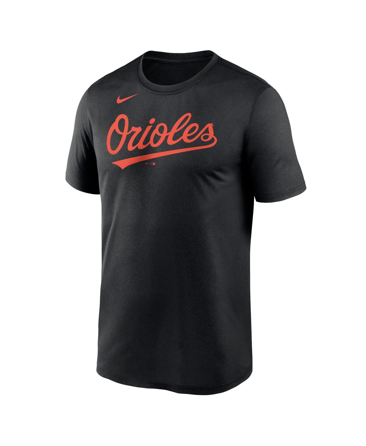 Shop Nike Men's  Black Baltimore Orioles New Legend Wordmark T-shirt