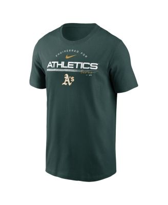 Men's Green Oakland Athletics Team Engineered Performance T-shirt