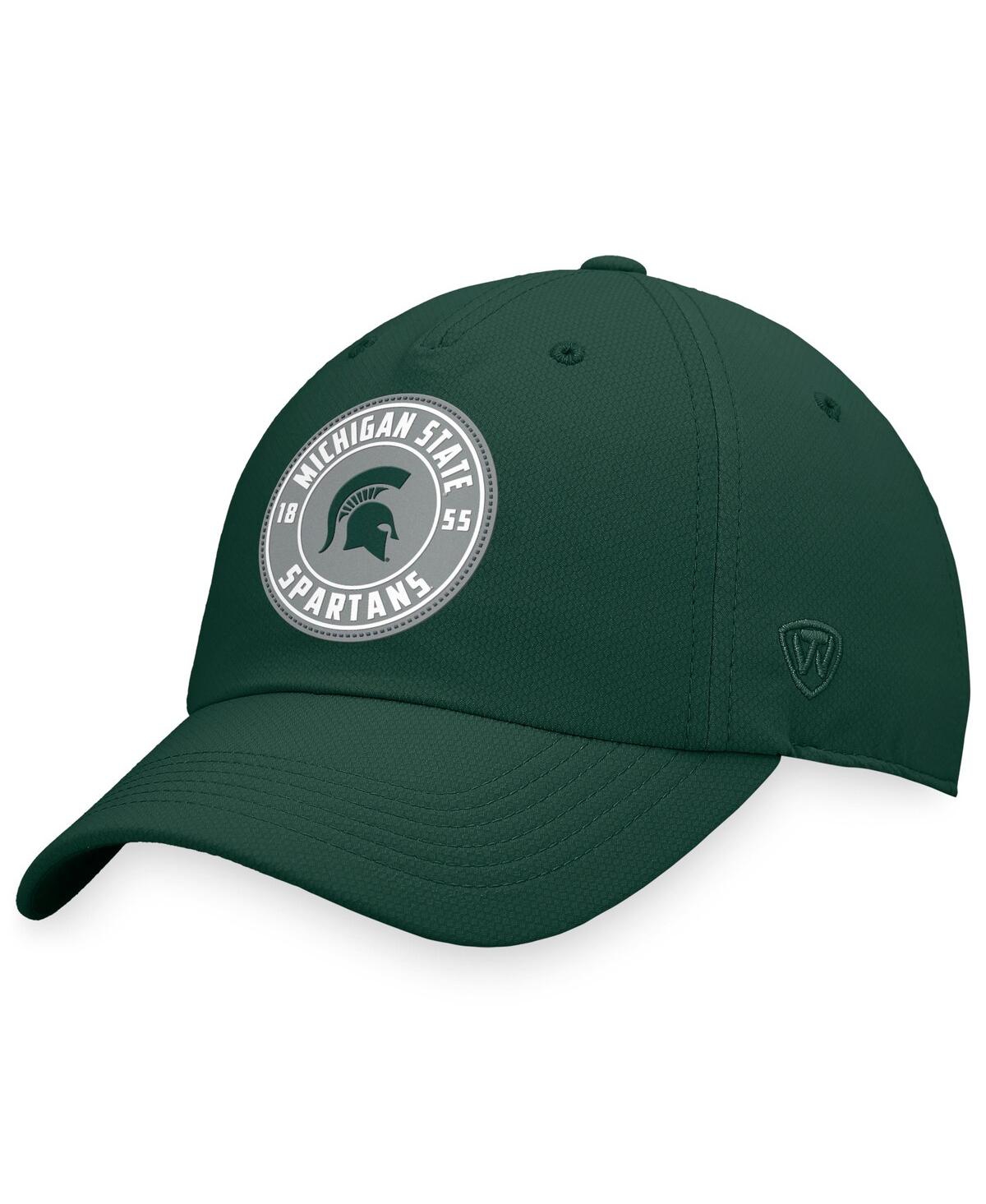 Shop Top Of The World Men's  Green Michigan State Spartans Region Adjustable Hat