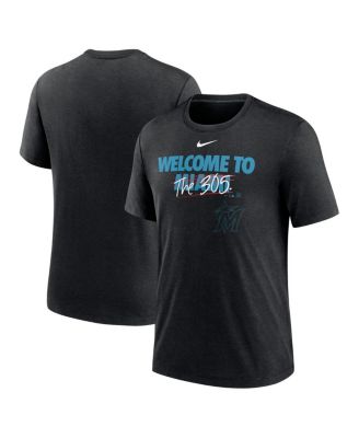 Men's Nike Black Miami Marlins The 305 Local Team T-Shirt Size: Medium