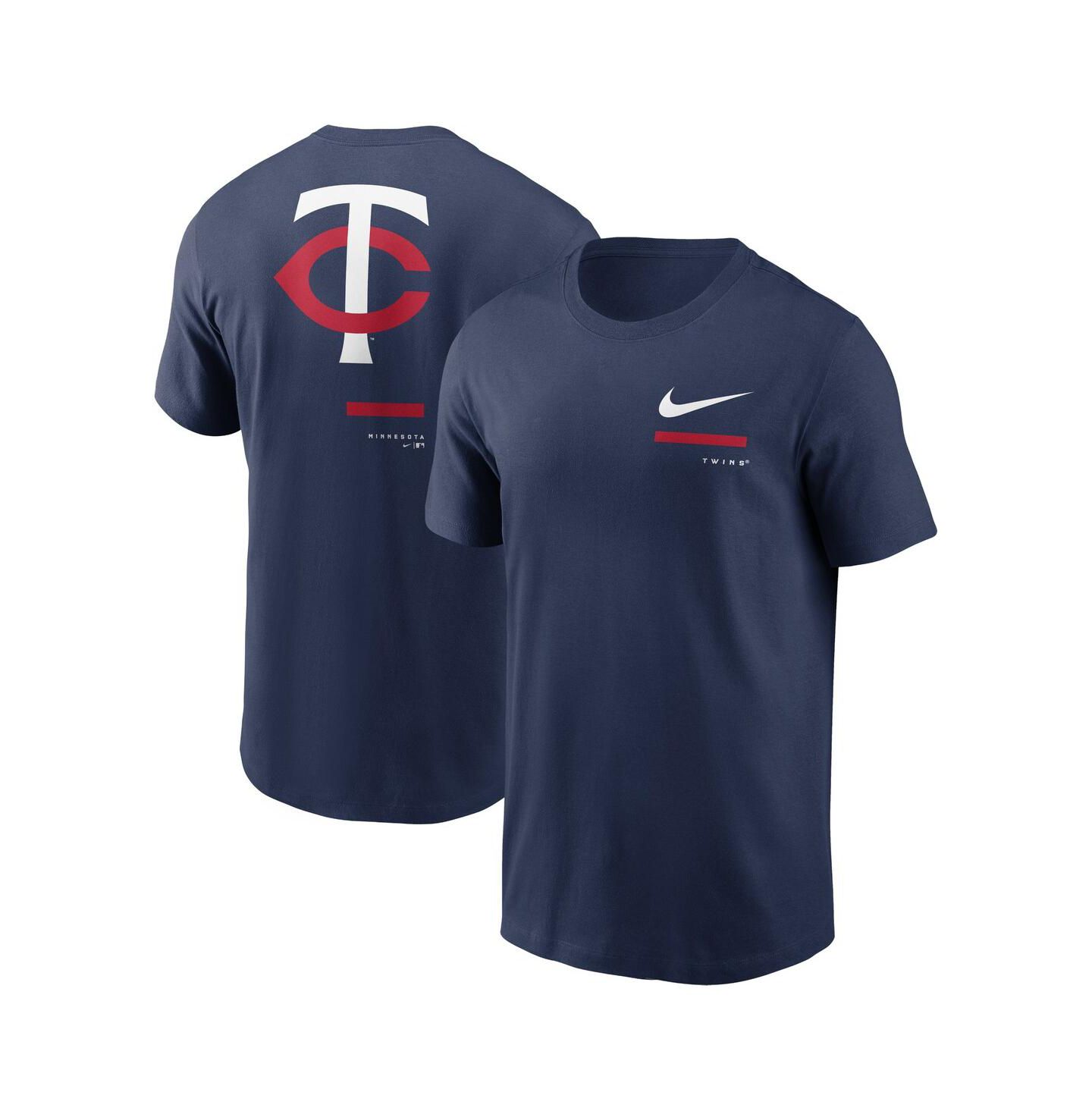 Мужская футболка Nike Navy Minnesota Twins Over the Shoulder — фото 1