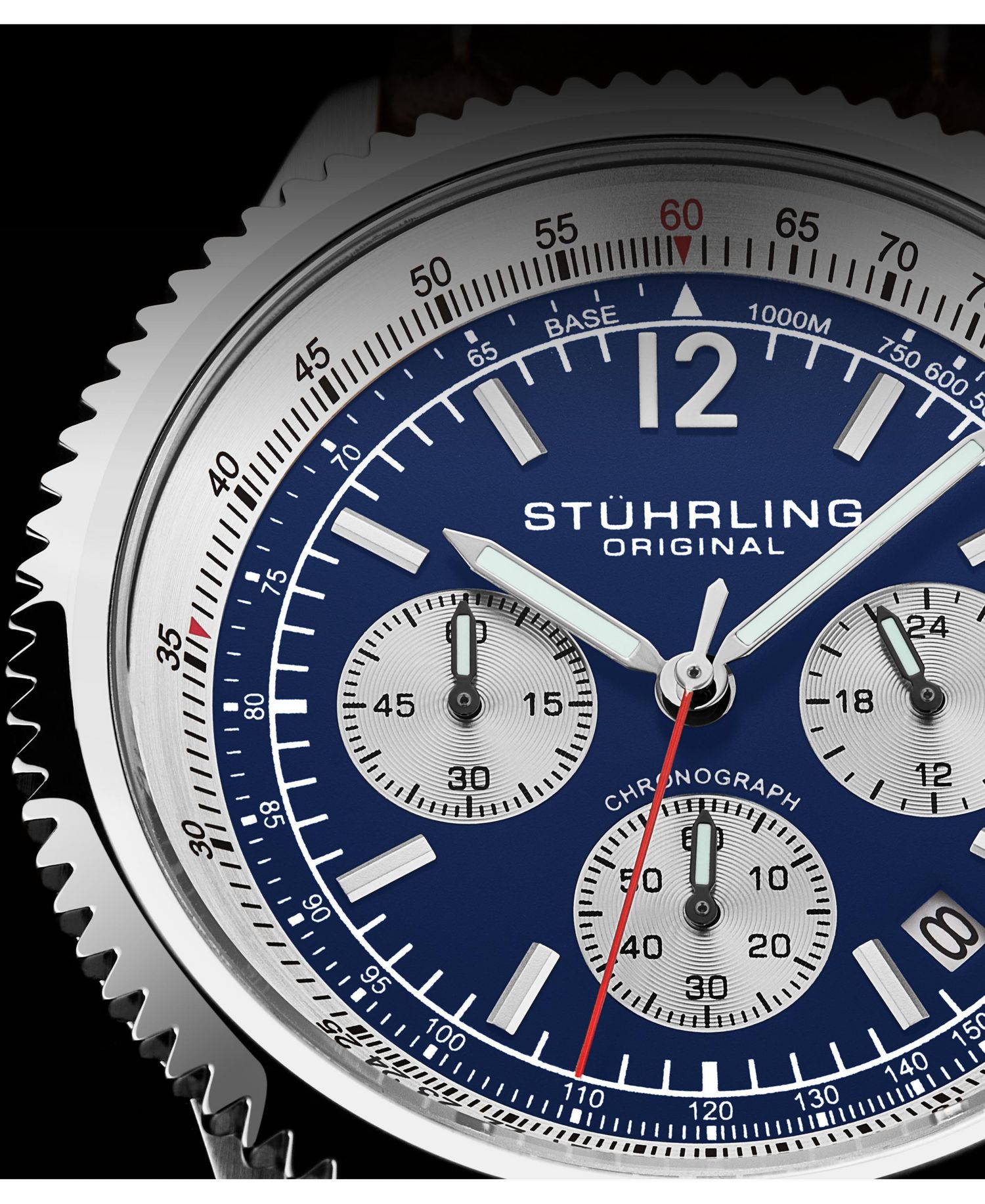 Turbine 4015 Men s Chronograph Watch - 44mm Quartz Movement, Tachymeter Bezel, Aviation-Inspired Design