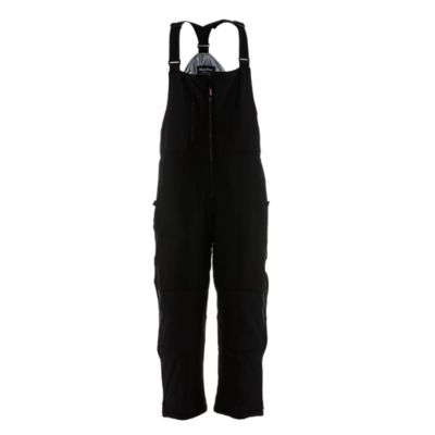 Men's Insulated Softshell Bib Overalls - Water-Repellent, Wind-Tight, Thermal Workwear for Extreme Cold
