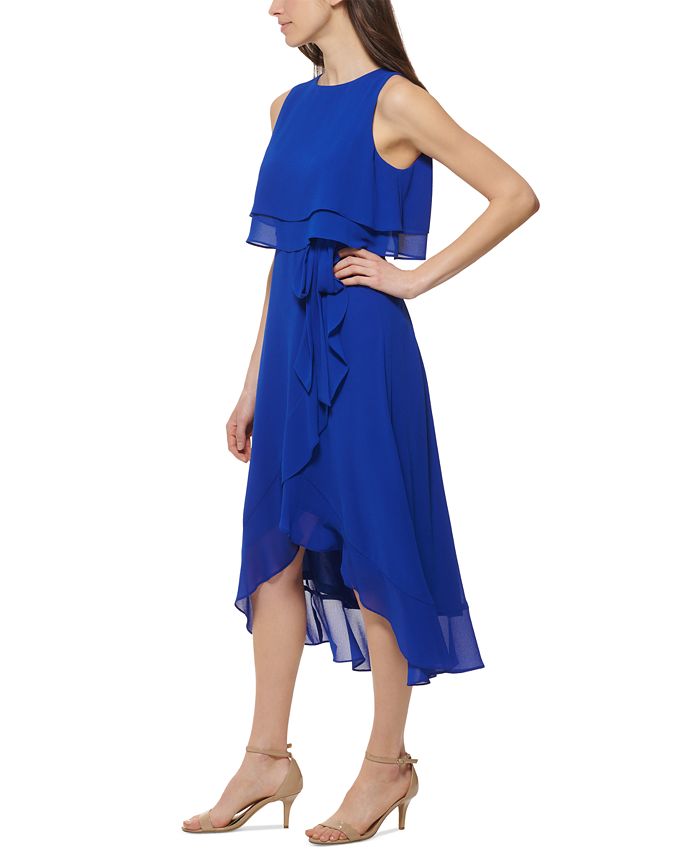 Jessica Howard Petite Popover HighLow Midi Dress Macy's