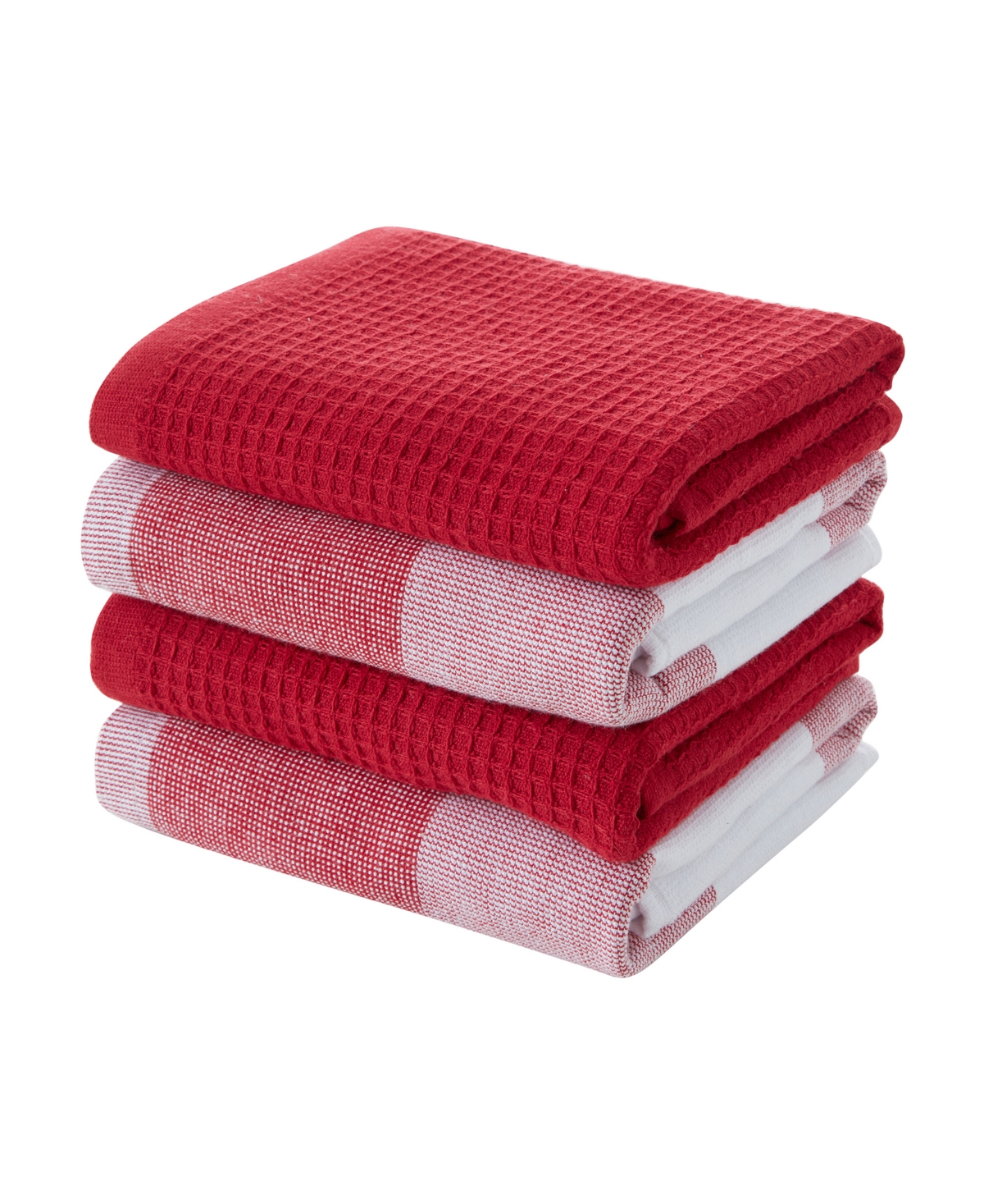 Jackson, Olivia Kitchen Towel, Pack of 4 - Red