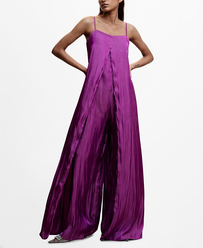 Macy's purple jumpsuit sales
