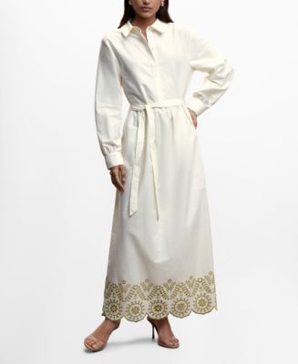 mango long shirt dress MANGO Women's Long Shirt Dress