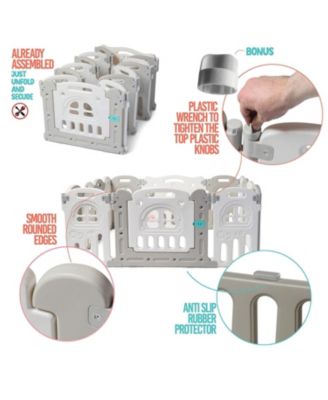 Foldable Baby Playpen 14 Panel - Kids Safety Activity Play Center