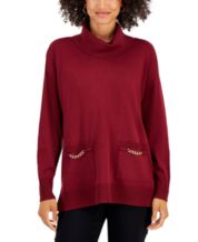Macys womens cowl neck sweaters sale