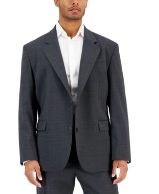 HUGO - Men's Regular-Fit Dark Grey Suit Jacket