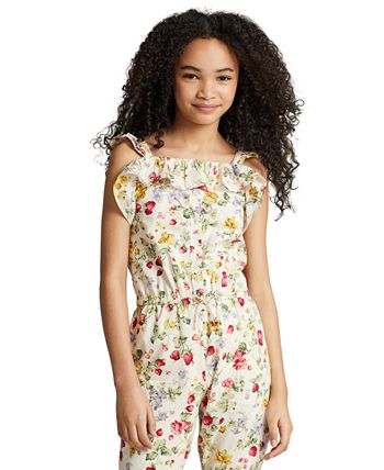 Polo jumpsuit for girls sale