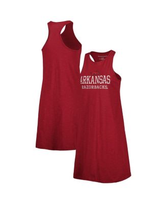 Women's Cardinal Arkansas Razorbacks Coastal Racerback Tank Dress - Macy's