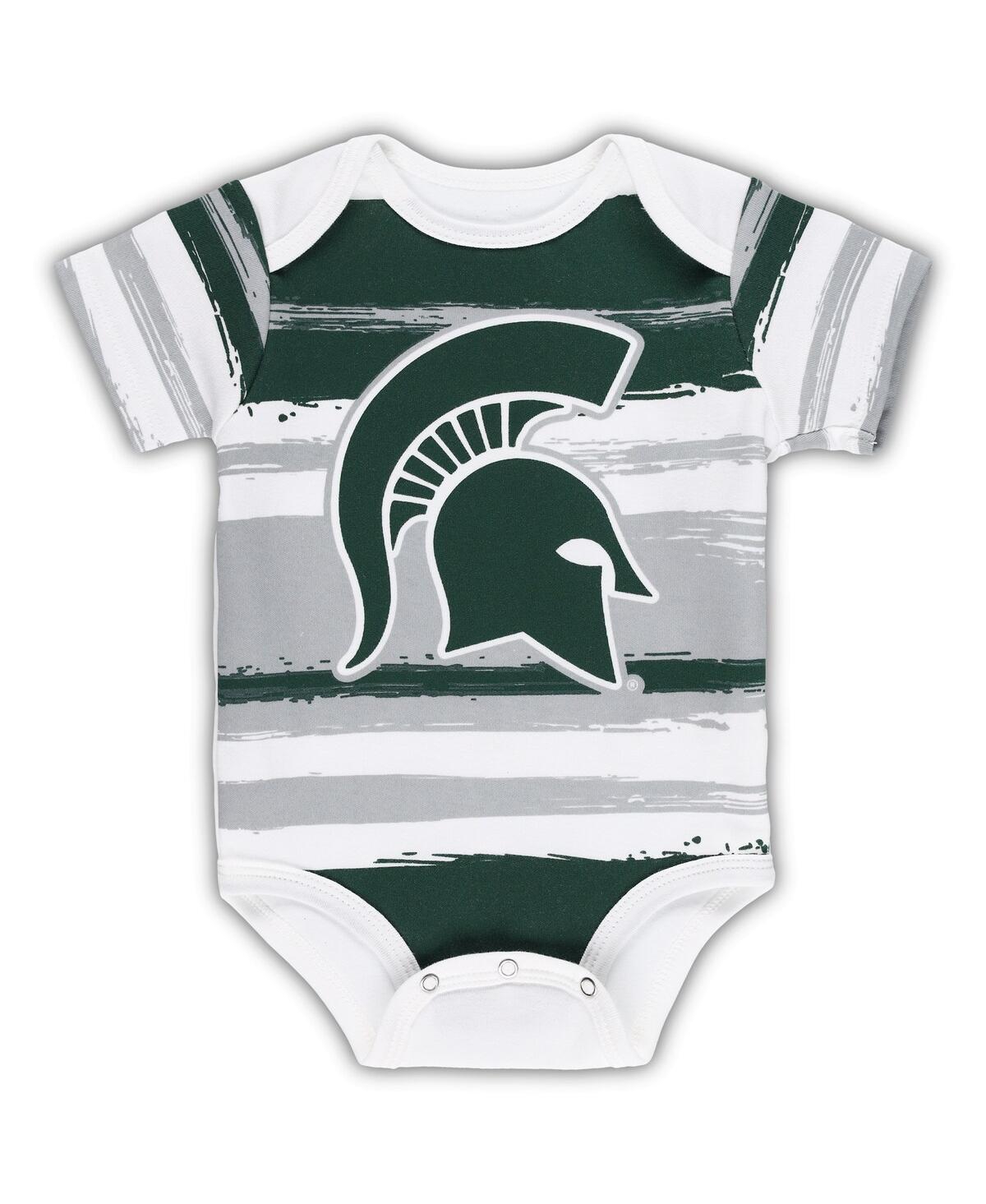 Outerstuff Babies' Newborn And Infant Boys And Girls White Michigan State Spartans Team Favorite Bodysuit