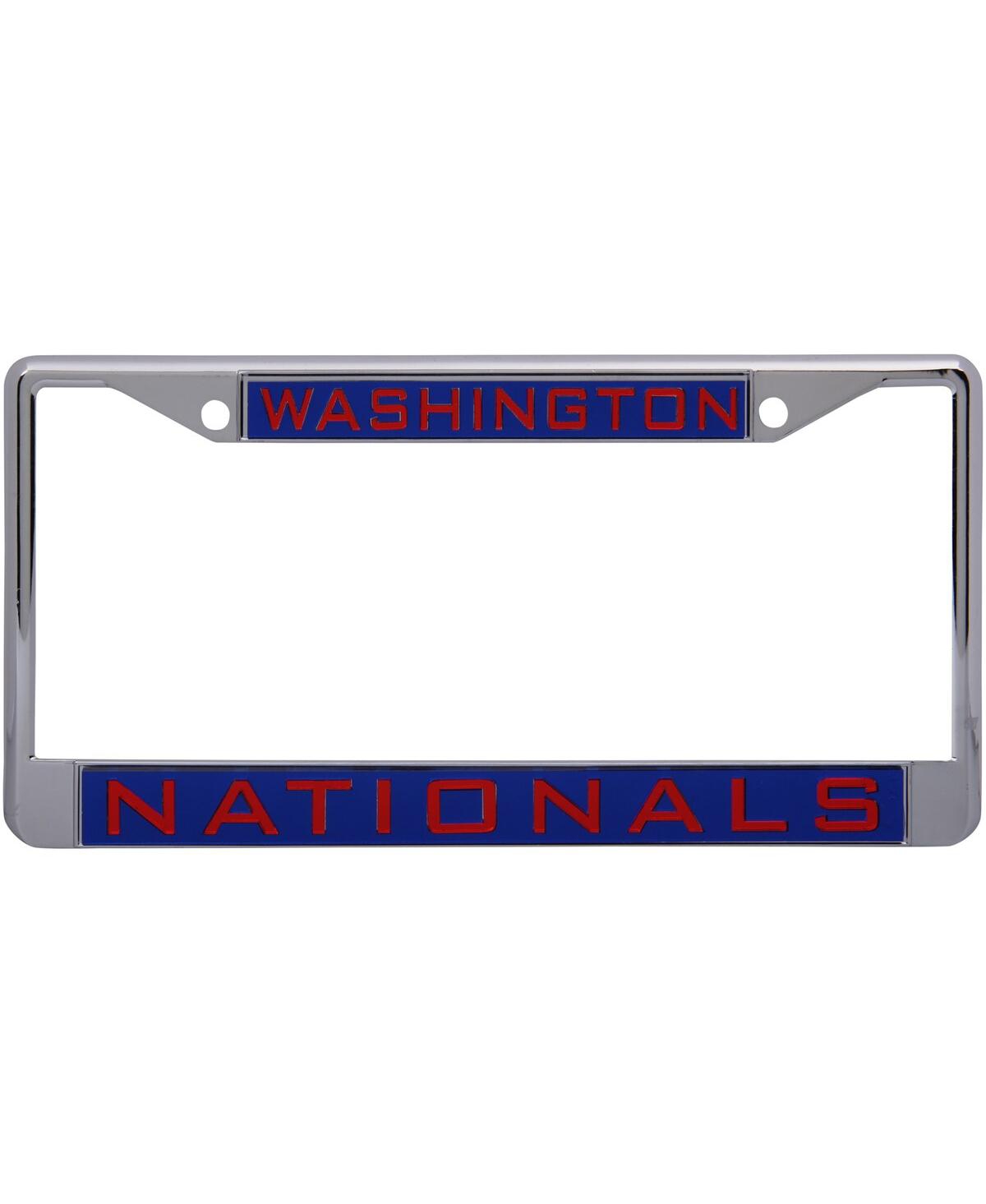 Wincraft Washington Nationals Laser Inlaid Metal License Plate Frame In Blue