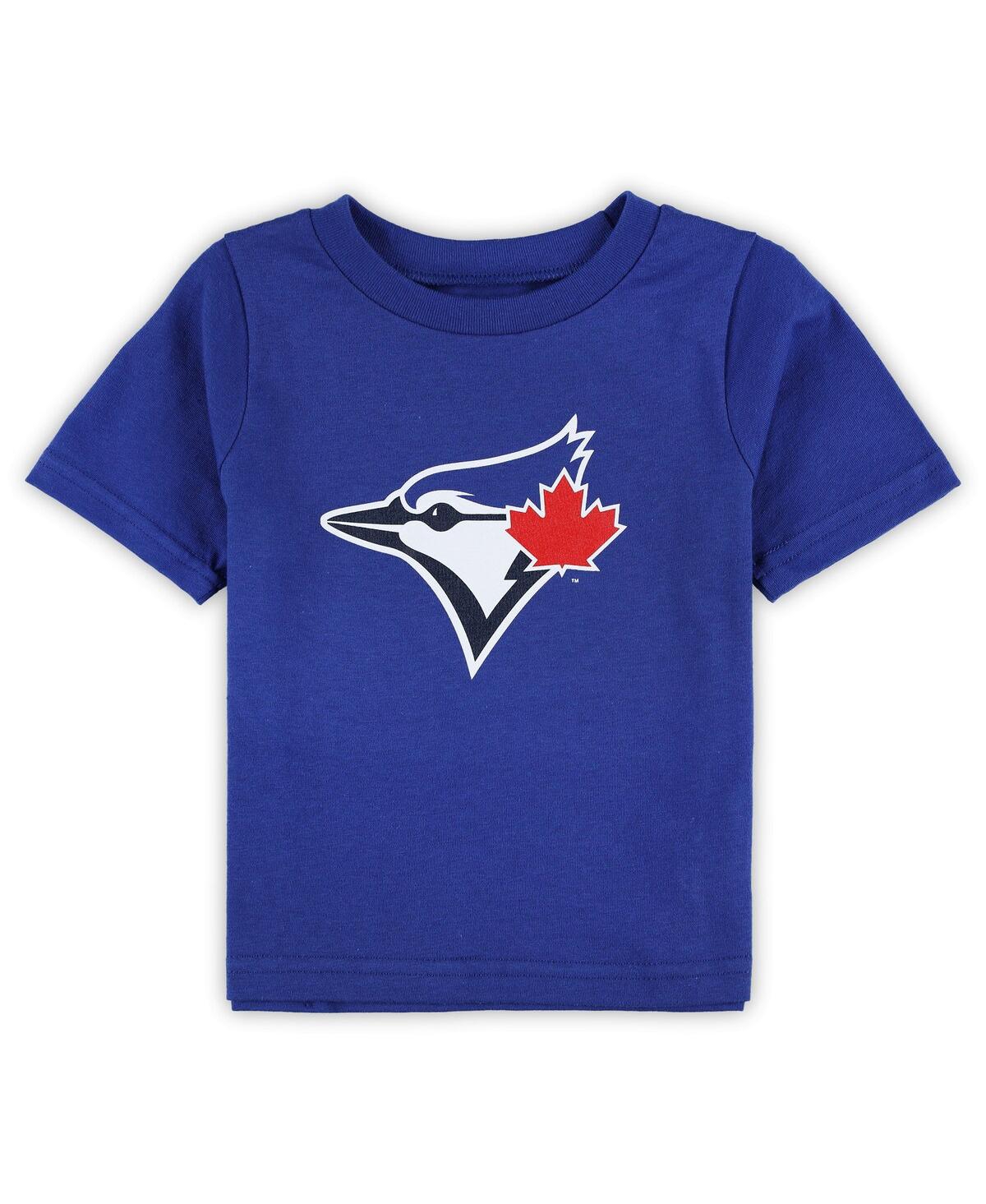 Outerstuff Babies' Infant Boys And Girls Royal Toronto Blue Jays Team Crew Primary Logo T-shirt