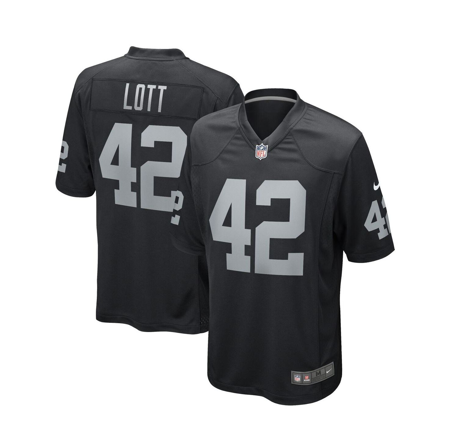 Men's Ronnie Lott Black Las Vegas Raiders Game Retired Player Jersey