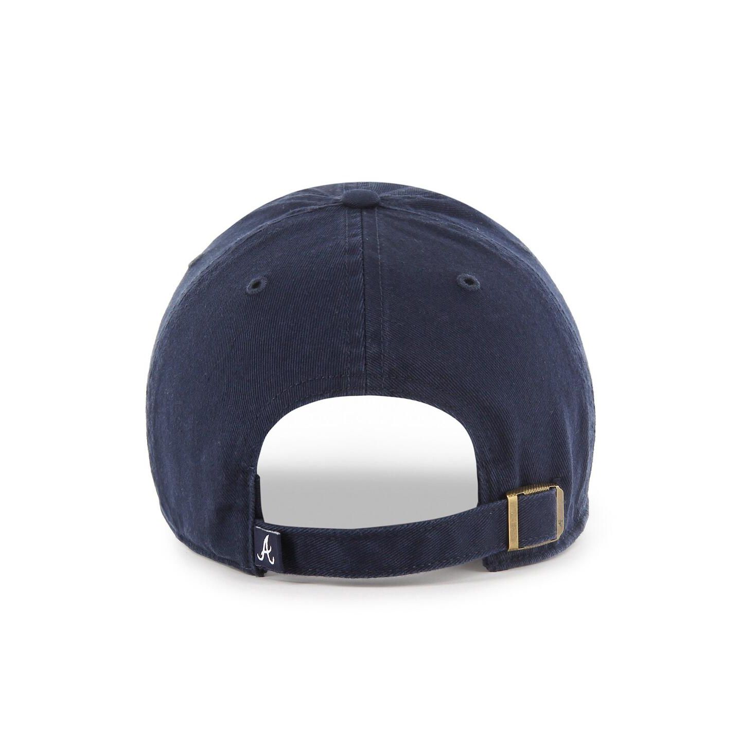 Мужская кепка '47 Brand Navy Atlanta Braves Clean Up Adjustable Hat — фото 3