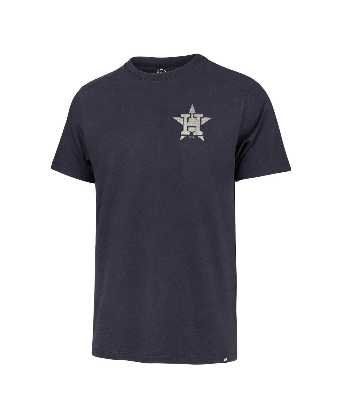 Shop 47 Brand Men's ' Navy Houston Astros Turn Back Franklin T-shirt