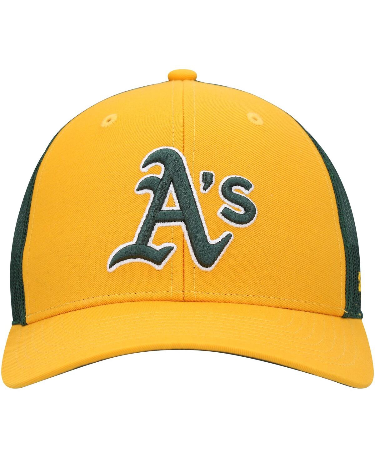 Men's '47 BrandOakland Athletics Secondary Trucker Snapback Hat - Gold