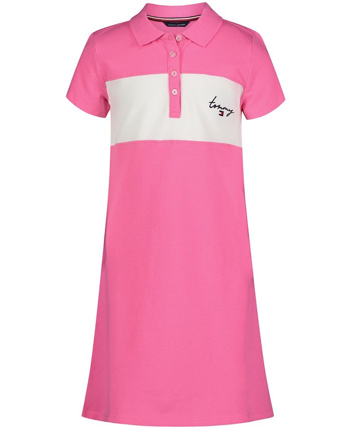 Tommy Big Girls Short Sleeve Polo Dress - Macy's