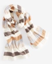 Classic Comfort Embroidered Cashmere Feel Tan Scarf