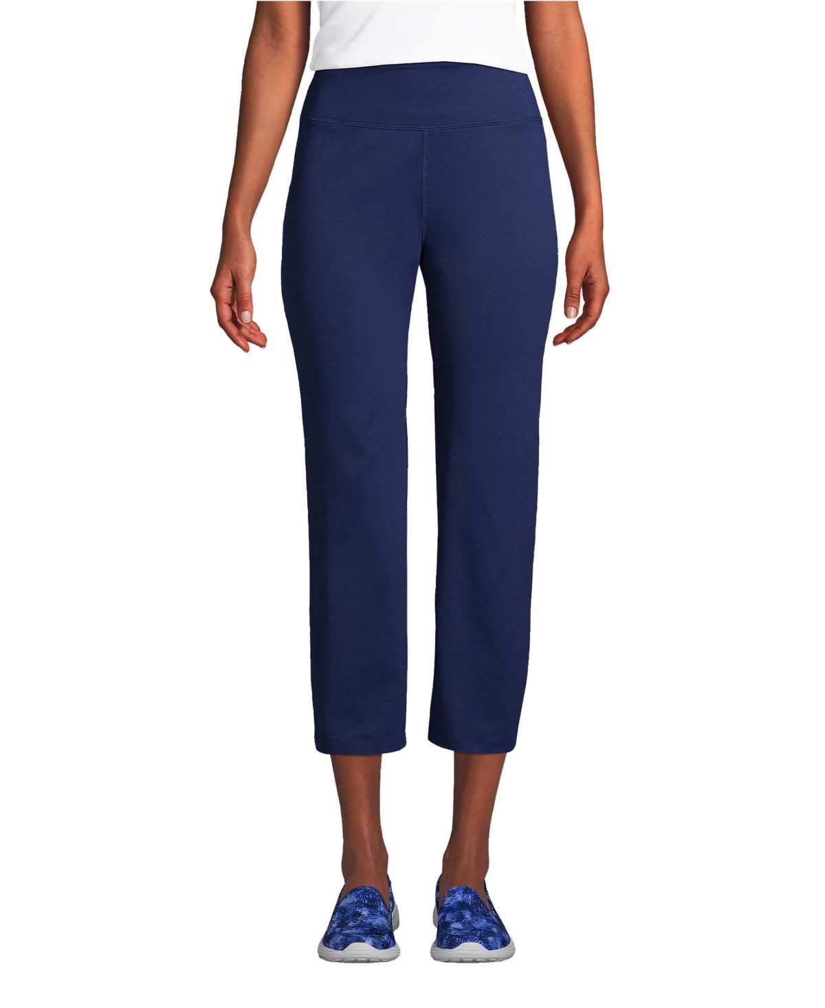 Lands' End Women's Petite Active Crop Yoga Pants
