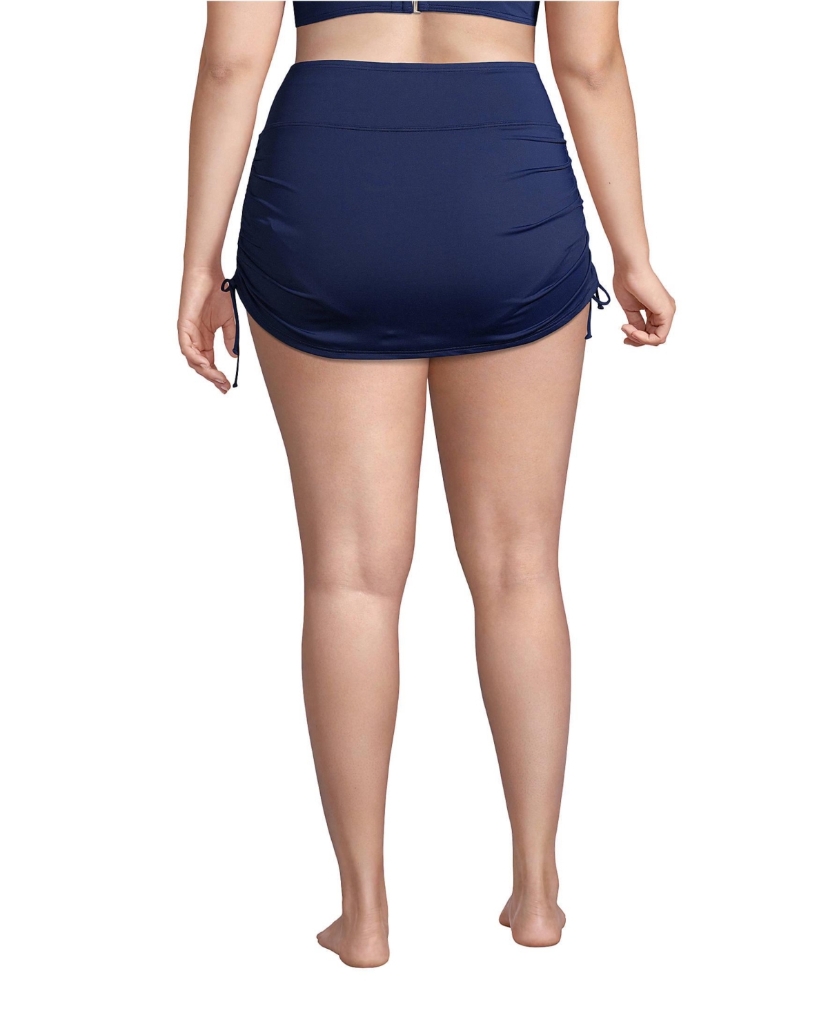 Lands' End Plus Size Tummy Control Adjustable Swim Skirt Swim Bottoms