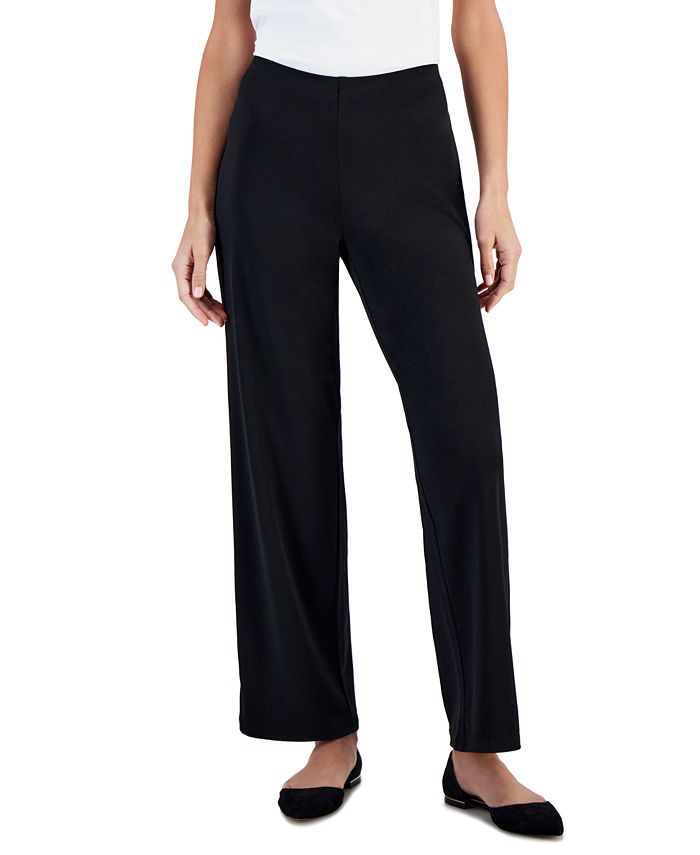 JM Collection Petites Knit Pull-On Pants, Created for Macy's - Macy's