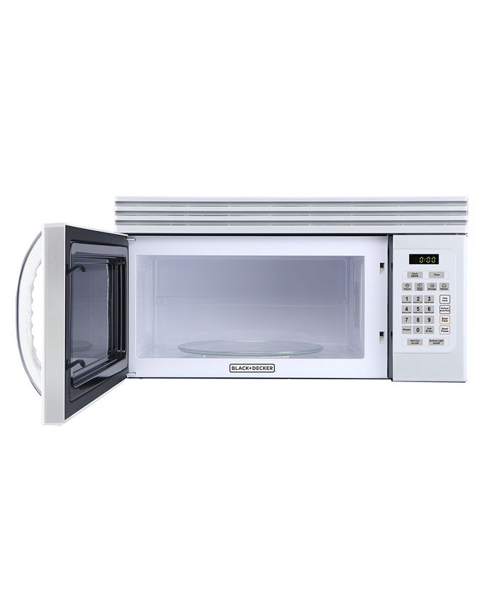 Black & Decker Over The Range 1.6 Cubic Feet Microwave with Top Mount