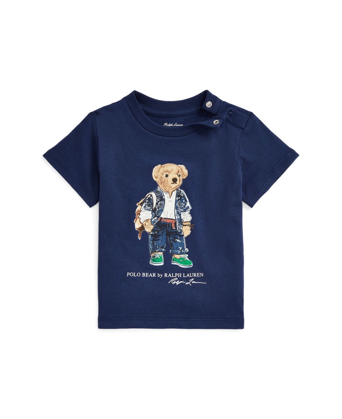 Polo Ralph Lauren Baby Boys Polo Bear Cotton Jersey T Shirt In Freshwater