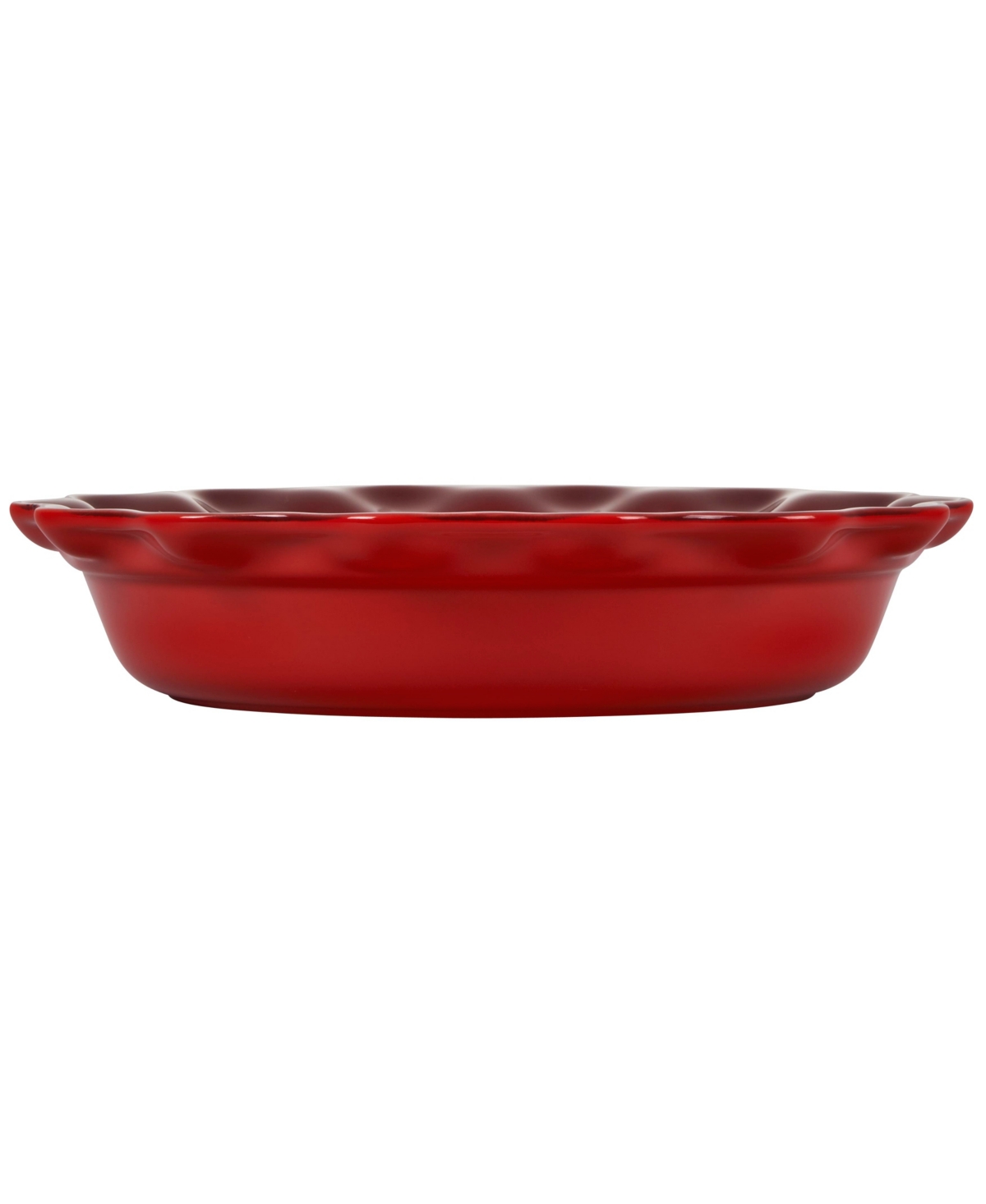 Shop Le Creuset 9" Stoneware Pie Dish In Flame