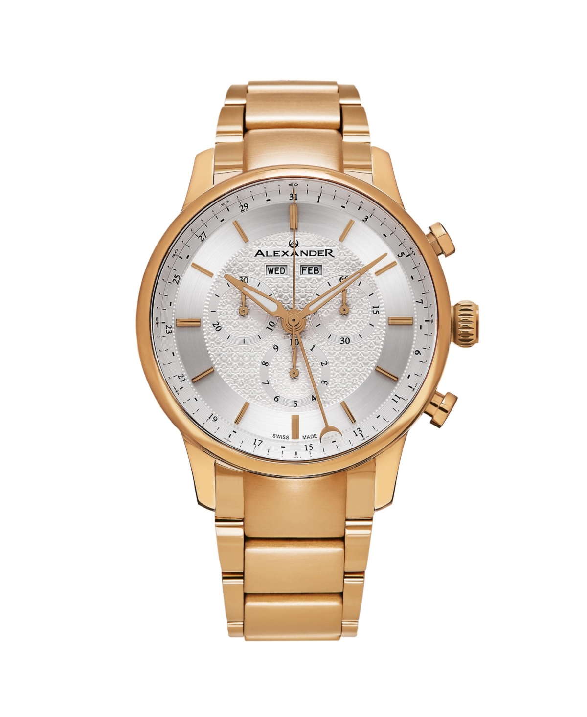 Men's Chieftain Gold-Tone Stainless Steel , Silver-Tone Dial , 42mm Round Watch - Gold-Tone