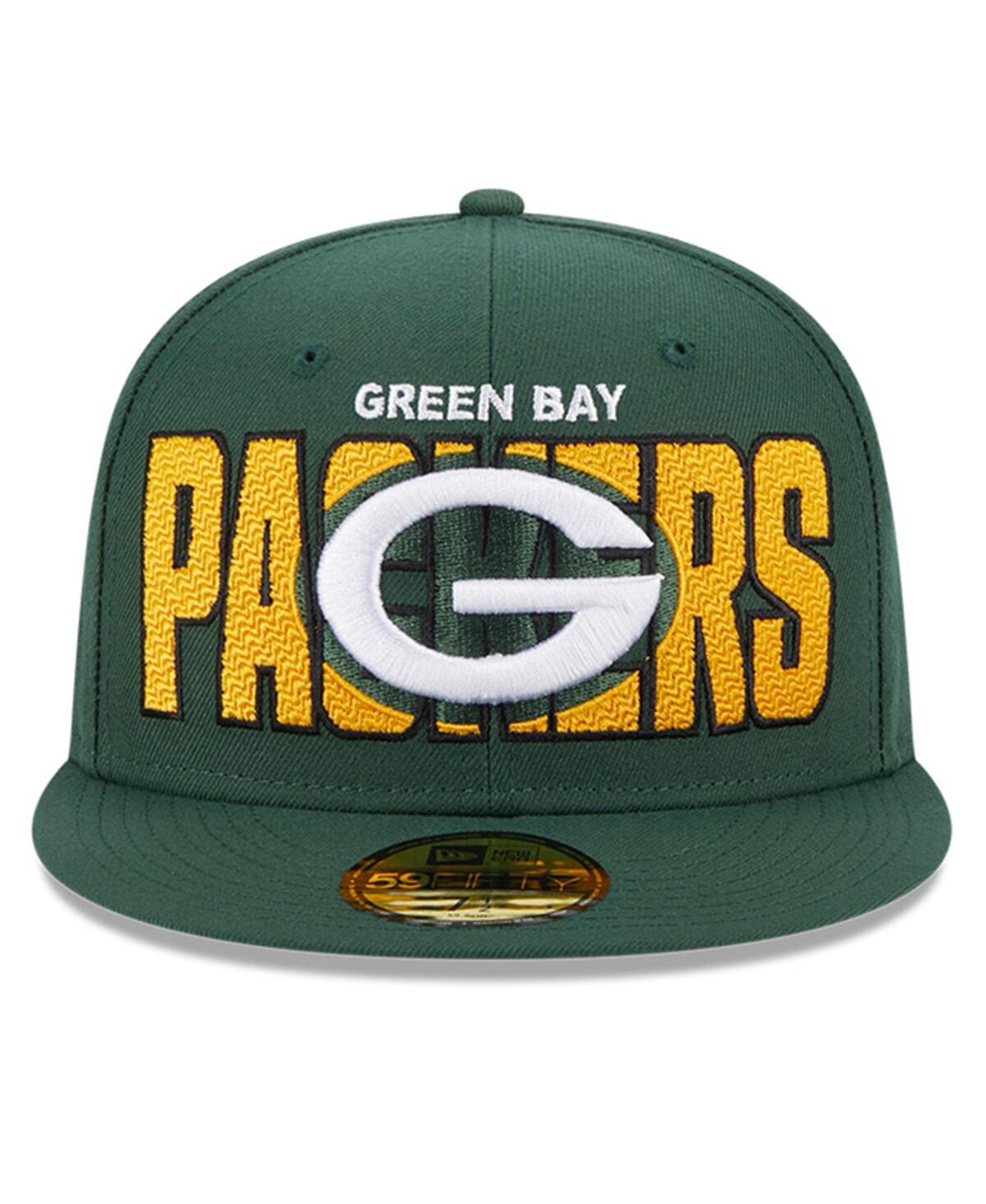 Shop New Era Men's  Green Green Bay Packers 2023 Nfl Draft 59fifty Fitted Hat