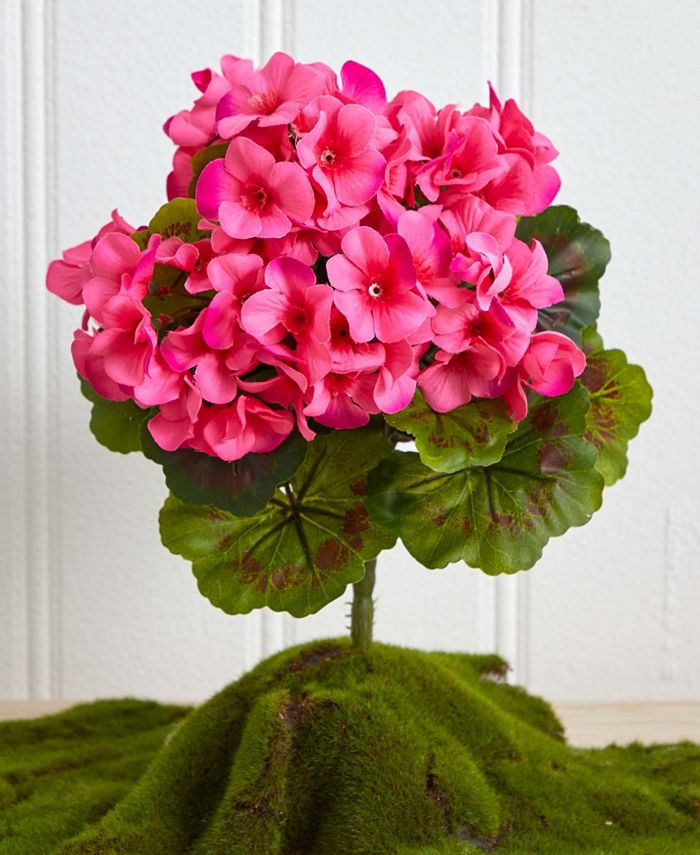 Nearly Natural 4Pc. Geranium UVResistant Indoor/Outdoor Artificial